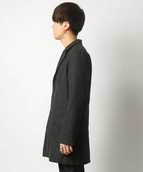 SITRY（シトリー）の「Melton wool  Chester coat/メルトンチェスターコート（チェスターコート・メンズ・ライトグレー/ブラック/グレー系その他/ベージュ系その他/キャメル/チャコール/ネイビー/オリーブ・M/L/LL）」の9枚目の写真