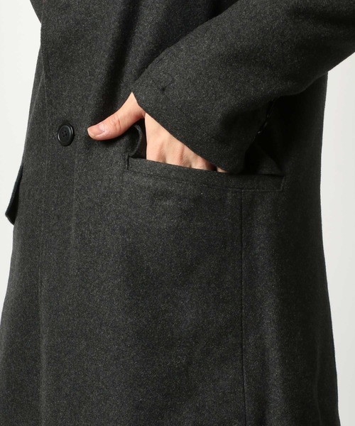 SITRY（シトリー）の「Melton wool  Chester coat/メルトンチェスターコート（チェスターコート・メンズ・ライトグレー/ブラック/グレー系その他/ベージュ系その他/キャメル/チャコール/ネイビー/オリーブ・M/L/LL）」の13枚目の写真