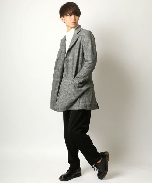 SITRY（シトリー）の「Melton wool  Chester coat/メルトンチェスターコート（チェスターコート・メンズ・ライトグレー/ブラック/グレー系その他/ベージュ系その他/キャメル/チャコール/ネイビー/オリーブ・M/L/LL）」の21枚目の写真