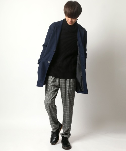 SITRY（シトリー）の「Melton wool  Chester coat/メルトンチェスターコート（チェスターコート・メンズ・ライトグレー/ブラック/グレー系その他/ベージュ系その他/キャメル/チャコール/ネイビー/オリーブ・M/L/LL）」の22枚目の写真