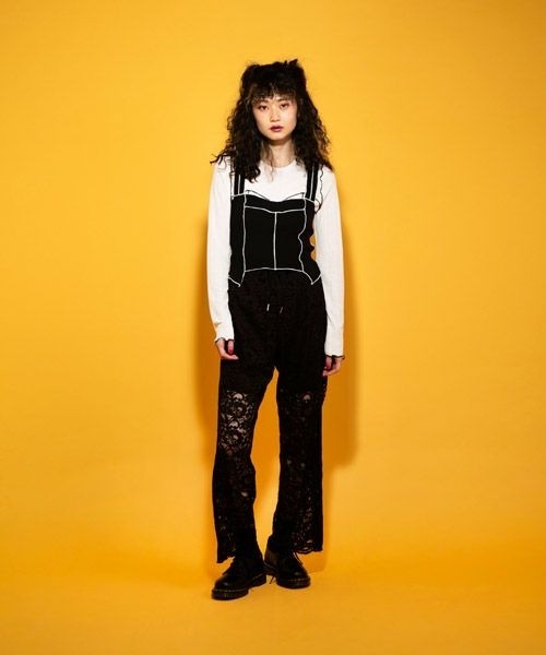 Candy Stripper（キャンディストリッパー）の「WAVY RIB ビスチェ（その他トップス・レディース・ブラック/ブラウン/ピンク・2）」の9枚目の写真