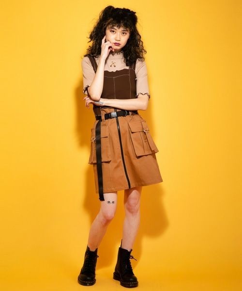 Candy Stripper（キャンディストリッパー）の「WAVY RIB ビスチェ（その他トップス・レディース・ブラック/ブラウン/ピンク・2）」の13枚目の写真