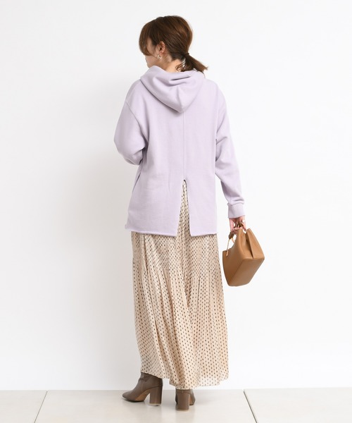 DouDou（ドゥドゥ）の「ダイヤドットマジョリカプリーツスカート（スカート・レディース・ベージュ/グリーン・FREE）」の12枚目の写真