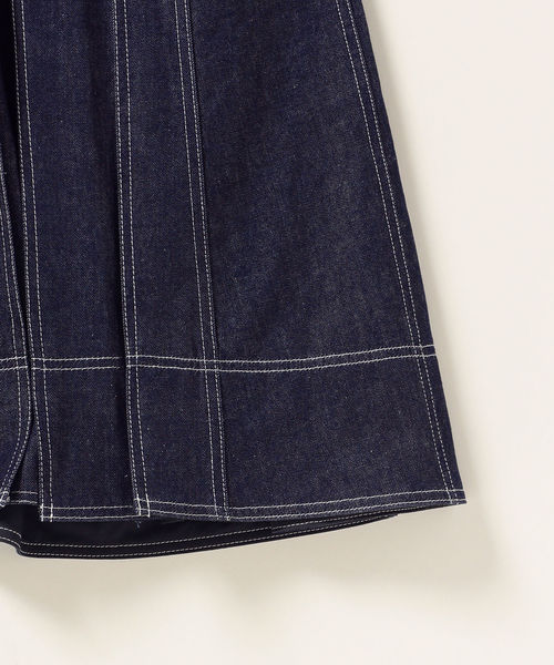 CASA FLINE(カーサフライン)の「CASA FLINE:フロントホックデニムワンピース◇(ワンピース・レディース・ブルー・ONE SIZE)」の5枚目の写真