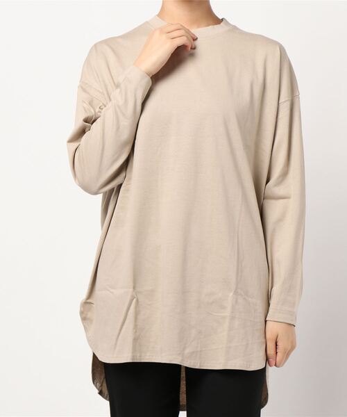 DONOBAN（ドノバン）の「オーガニックコットンシンプルロンTee（Tシャツ/カットソー・レディース・ホワイト/ブラック/グレー/ベージュ/カーキ/ブルーグリーン/ワイン/アクア/モカ/セージグリーン/グレイッシュベージュ/グレー系その他・M/L）」の16枚目の写真