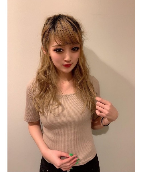 one way(ワンウェイ)の「5分袖バックリボン(Tシャツ/カットソー)」|ベージュ