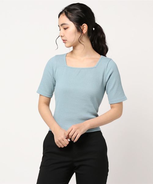 one way（ワンウェイ）の「5分袖バックリボン（Tシャツ/カットソー・レディース・ブラック/ベージュ/ライトブルー/ホワイト・FREE）」の16枚目の写真