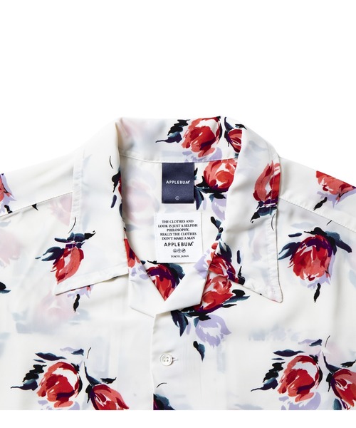APPLEBUM(アップルバム)の「"Rose" S/S Aloha Shirt(シャツ/ブラウス・メンズ・ホワイト/ブラック・MEDIUM/LARGE/X-LARGE)」の4枚目の写真