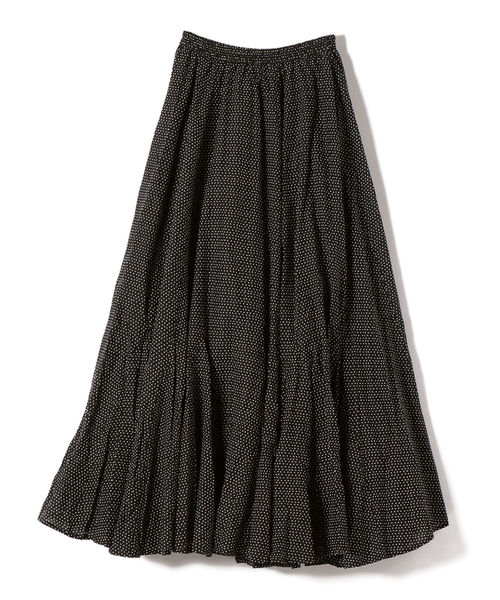 MARIHA マリハ フレアスカート size36 MARIHA ブラック ドット柄 水玉 ロング フレアスカート