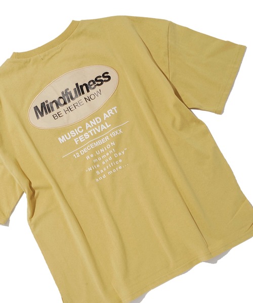 Spinns スピンズ の ゆったりシルエット バックロゴデザインtシャツ 半袖tシャツ Tシャツ カットソー Wear