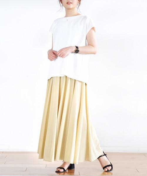 Ambre Neige（アンブルネージュ）の「マチフレアスカート／【WEB/EC限定商品】（スカート・レディース・イエロー/ライトグリーン・FREE）」の9枚目の写真