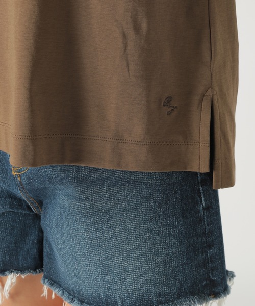 BAYFLOW（ベイフロー）の「シルケットノースリTシャツ（Tシャツ/カットソー・レディース・ブラウン/ブラック/ブルー・SMALL/MEDIUM）」の14枚目の写真