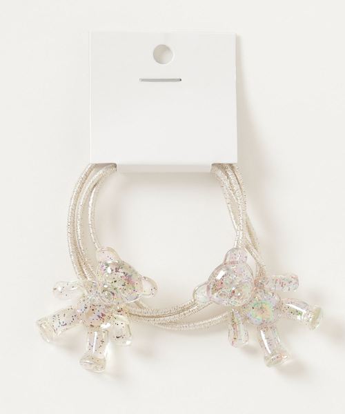 WEGO（ウィゴー）の「WEGO/【2点セット】クマヘアゴム（ヘアゴム・レディース・ピンク/その他1・FREE）」の2枚目の写真