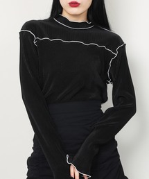 WC | WC/【セットアップ対応商品】サテンメロウロングスリーブトップス(Tシャツ/カットソー)