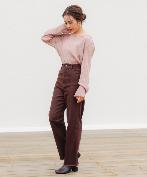 アイチャコさま確認ページ♡ SALON by Chico限定】アシメフリル肩開きブラウス（シャツ