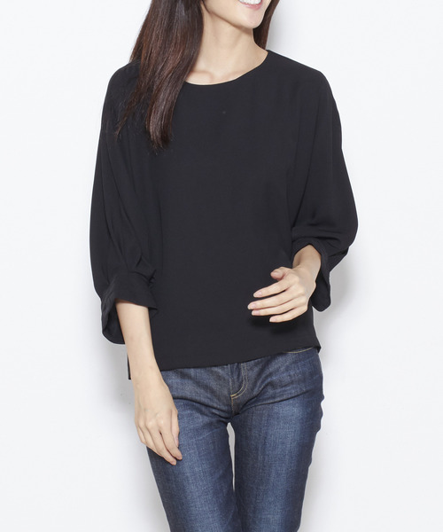 シャツ ブラウス トップス袖タックブラウス シャツ ブラウス Nota ノータ のファッション