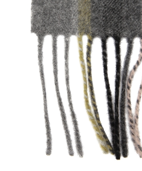 BEAMS（ビームス）の「◎BEAMS / チェック カシミヤ マフラー（マフラー・メンズ・グレー/ネイビー/ワイン・ONE SIZE）」の22枚目の写真