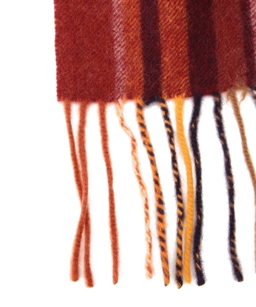 BEAMS（ビームス）の「◎BEAMS / チェック カシミヤ マフラー（マフラー・メンズ・グレー/ネイビー/ワイン・ONE SIZE）」の15枚目の写真