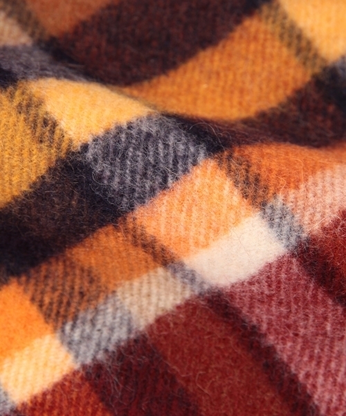 BEAMS（ビームス）の「◎BEAMS / チェック カシミヤ マフラー（マフラー・メンズ・グレー/ネイビー/ワイン・ONE SIZE）」の16枚目の写真