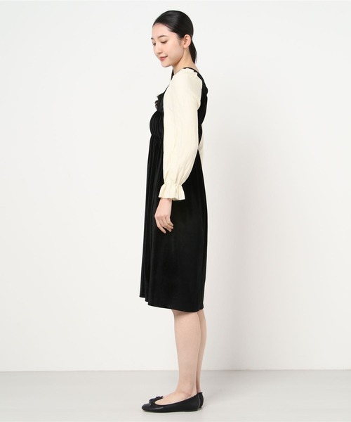 コムデギャルソン 【美品】ノースリーブ シャーリング ロングワンピース M