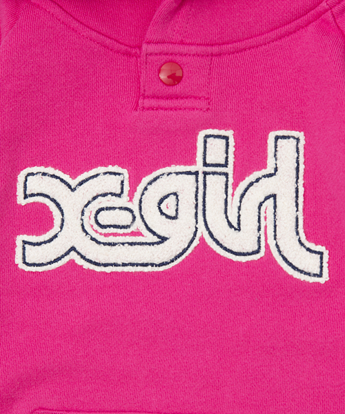 X-girl Stages（エックスガールステージス）の「SWEAT HOODIE DRESS PILE LOGO (4T～7T)/ ワンピース / スウェット（ワンピース・キッズ・ブラック/アッシュ/グリーン/ピンク・4T/6T/7T/5T）」の10枚目の写真