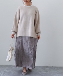 archives | 畦編みチュニックプルオーバー＋シワ加工ワンピースＳＥＴ(ワンピース)