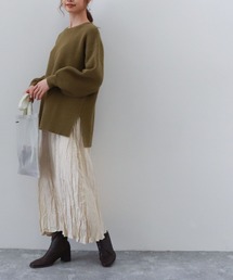 archives | 畦編みチュニックプルオーバー＋シワ加工ワンピースＳＥＴ(ワンピース)