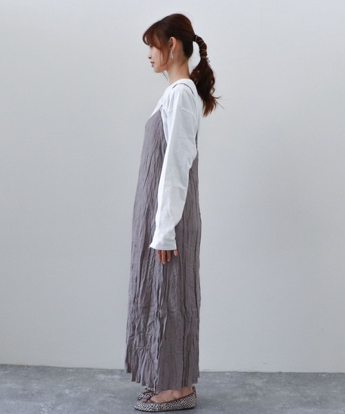 archives(アルシーヴ)の「畦編みチュニックプルオーバー+シワ加工ワンピースSET(ワンピース・レディース・ベージュ/オフホワイト/マスタード・MEDIUM)」の17枚目の写真