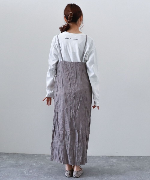 archives(アルシーヴ)の「畦編みチュニックプルオーバー+シワ加工ワンピースSET(ワンピース・レディース・ベージュ/オフホワイト/マスタード・MEDIUM)」の18枚目の写真