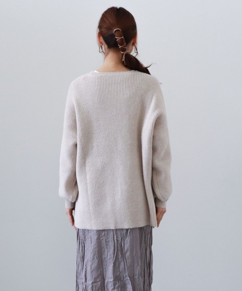 archives(アルシーヴ)の「畦編みチュニックプルオーバー+シワ加工ワンピースSET(ワンピース・レディース・ベージュ/オフホワイト/マスタード・MEDIUM)」の11枚目の写真