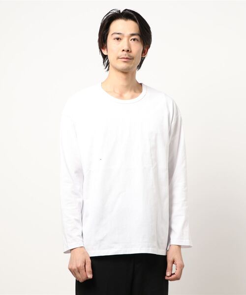B.I.D.(ビーアイディー)の「《※セット商品》ビッグロングスリーブアンサンブル - スエードタッチプルオーバー&天竺カットソー(Tシャツ/カットソー・メンズ・スミクロ/ベージュ/グレー/サックスブルー・MEDIUM/LARGE)」の7枚目の写真