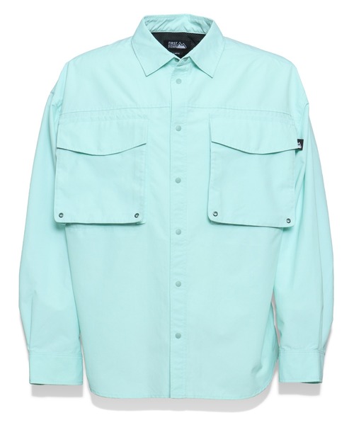 FIRST DOWN(ファーストダウン)の「ベンチレーション ロングスリーブ シャツ(シャツ/ブラウス・メンズ・スカイブルー/ブラック/グレー/ベージュ/リアルツリーカモ・M/L/XL/S)」の1枚目の写真