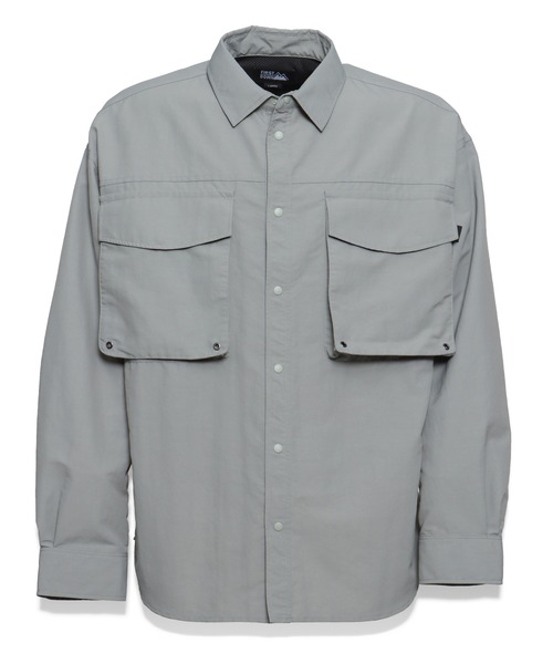 FIRST DOWN(ファーストダウン)の「ベンチレーション ロングスリーブ シャツ(シャツ/ブラウス・メンズ・スカイブルー/ブラック/グレー/ベージュ/リアルツリーカモ・M/L/XL/S)」の6枚目の写真