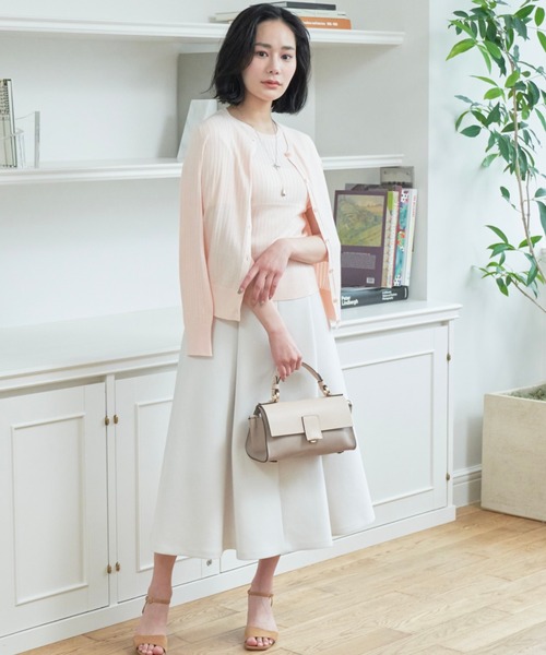 ANAYI（アナイ）の「コットンカシミヤワイドリブ カーディガン