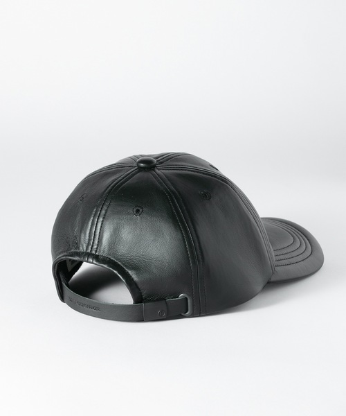 COOTIE PRODUCTIONS 黒 レザー キャップ COOTIE PRODUCTIONS Leather 6 Panel Cap (Jakob Morley) LOVE