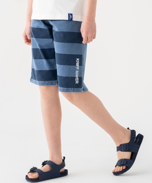 KRIFF MAYER（クリフメイヤー）の「ナミノリカットデニム（デニムパンツ・キッズ・ダークブルー/ネイビー/ライトブルー/サックスブルー・150/120/140/130/170/160）」の10枚目の写真