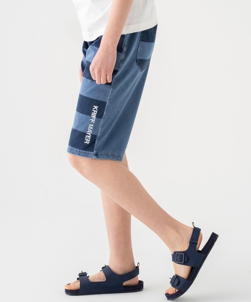 KRIFF MAYER（クリフメイヤー）の「ナミノリカットデニム（デニムパンツ・キッズ・ダークブルー/ネイビー/ライトブルー/サックスブルー・150/120/140/130/170/160）」の12枚目の写真