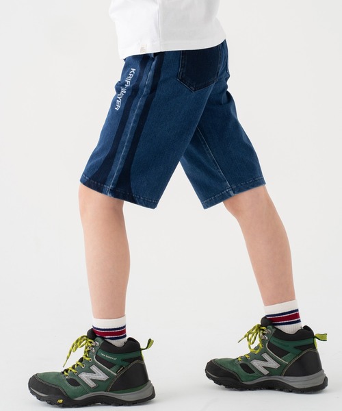 KRIFF MAYER（クリフメイヤー）の「ナミノリカットデニム（デニムパンツ・キッズ・ダークブルー/ネイビー/ライトブルー/サックスブルー・150/120/140/130/170/160）」の17枚目の写真