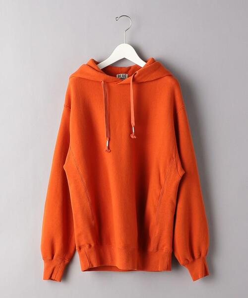 BLUE(ブルー)の「<BLUE(ブルー)> ワイド スウェット パーカ(パーカー・メンズ・ホワイト/ブラック/オレンジ・MEDIUM/LARGE)」の10枚目の写真