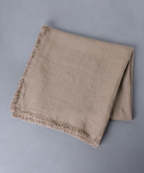ASAUCE MELER（アソースメレ）の「＜ASAUCE MELER（アソース メレ）＞リネン フリンジ ストール★（ストール/ショール・レディース・ライトグレー/ライム/モカ/ダークグレー/ライトピンク/コバルトブルー・FREE）」の11枚目の写真
