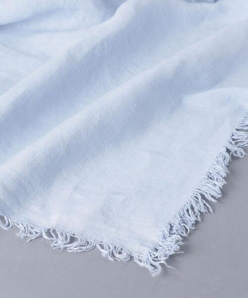 ASAUCE MELER（アソースメレ）の「＜ASAUCE MELER（アソース メレ）＞リネン フリンジ ストール★（ストール/ショール・レディース・ライトグレー/ライム/モカ/ダークグレー/ライトピンク/コバルトブルー・FREE）」の7枚目の写真