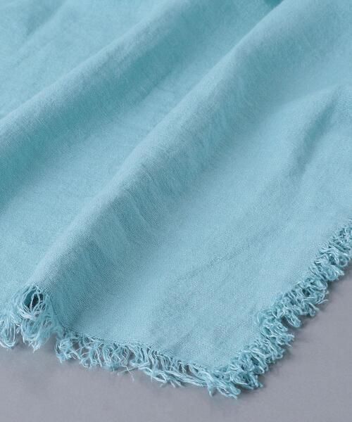 ASAUCE MELER（アソースメレ）の「＜ASAUCE MELER（アソース メレ）＞リネン フリンジ ストール★（ストール/ショール・レディース・ライトグレー/ライム/モカ/ダークグレー/ライトピンク/コバルトブルー・FREE）」の15枚目の写真