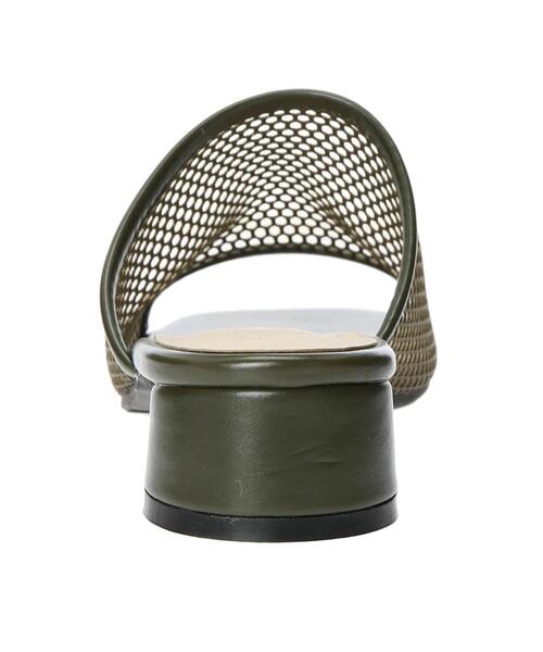 Green Parks(グリーンパークス)の「円柱ヒールメッシュサンダル*(サンダル・レディース・ブラック/ベージュ/カーキ・MEDIUM/LARGE/SMALL)」の9枚目の写真