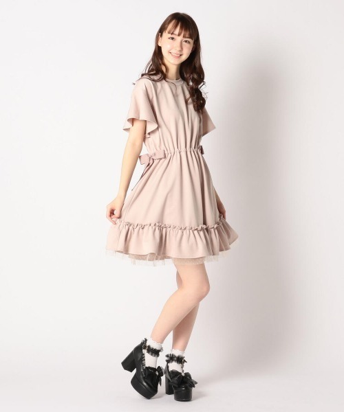 LODISPOTTO（ロディスポット）の「プリンセスカットワンピース（ワンピース・レディース・ベージュ/ピンク・MEDIUM）」の7枚目の写真