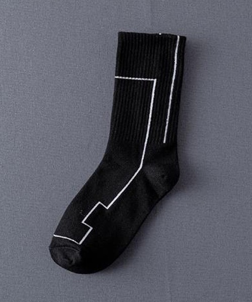 SVEC（シュベック）の「ライン ソックス（ソックス/靴下・メンズ・ホワイト系その他/ブラック系その他2/ブラック系その他3/ホワイト系その他3/ブラック系その他/ホワイト系その他2・FREE）」の4枚目の写真