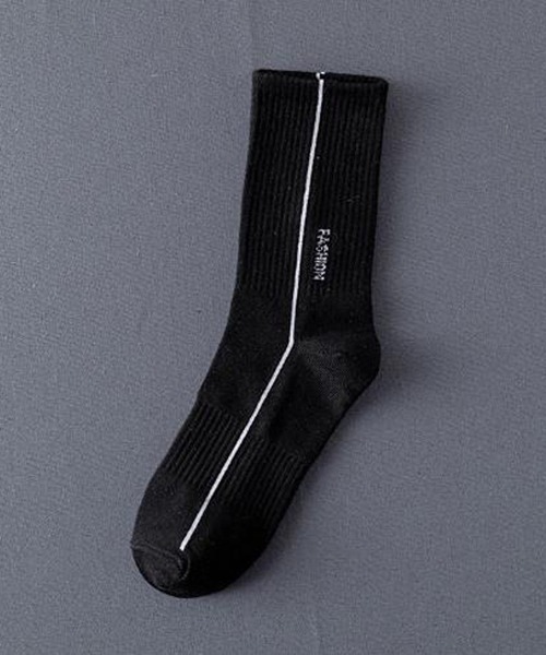 SVEC（シュベック）の「ライン ソックス（ソックス/靴下・メンズ・ホワイト系その他/ブラック系その他2/ブラック系その他3/ホワイト系その他3/ブラック系その他/ホワイト系その他2・FREE）」の5枚目の写真
