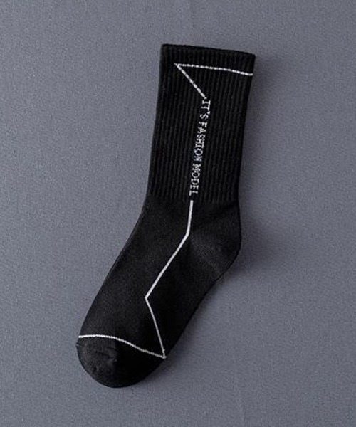 SVEC（シュベック）の「ライン ソックス（ソックス/靴下・メンズ・ホワイト系その他/ブラック系その他2/ブラック系その他3/ホワイト系その他3/ブラック系その他/ホワイト系その他2・FREE）」の6枚目の写真