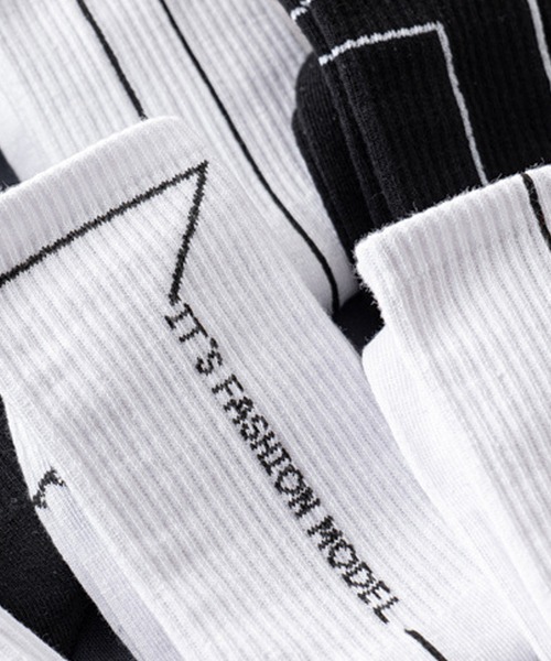 SVEC（シュベック）の「ライン ソックス（ソックス/靴下・メンズ・ホワイト系その他/ブラック系その他2/ブラック系その他3/ホワイト系その他3/ブラック系その他/ホワイト系その他2・FREE）」の7枚目の写真