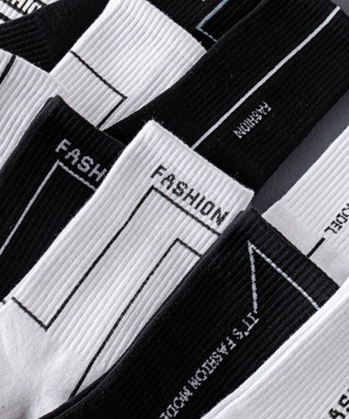 SVEC（シュベック）の「ライン ソックス（ソックス/靴下・メンズ・ホワイト系その他/ブラック系その他2/ブラック系その他3/ホワイト系その他3/ブラック系その他/ホワイト系その他2・FREE）」の8枚目の写真