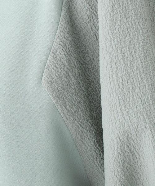 DRESKIP（ドレスキップ）の「◆異素材使いボリューム袖Tシャツ（Tシャツ/カットソー・レディース・ブラック/オフホワイト/ダークオレンジ/グリーン系・02/03/04）」の13枚目の写真